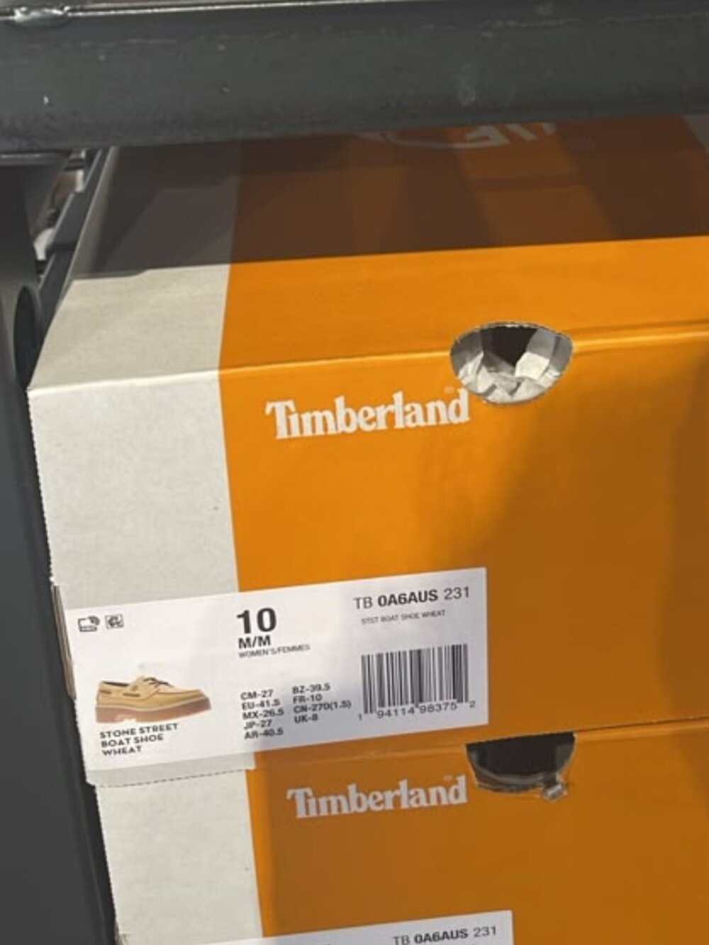 TIMBERLAND WOMEN'S STONE STREET BOAT SHOE WHEAT A6AUS-231 ALL SIZES - Picture 13 of 13